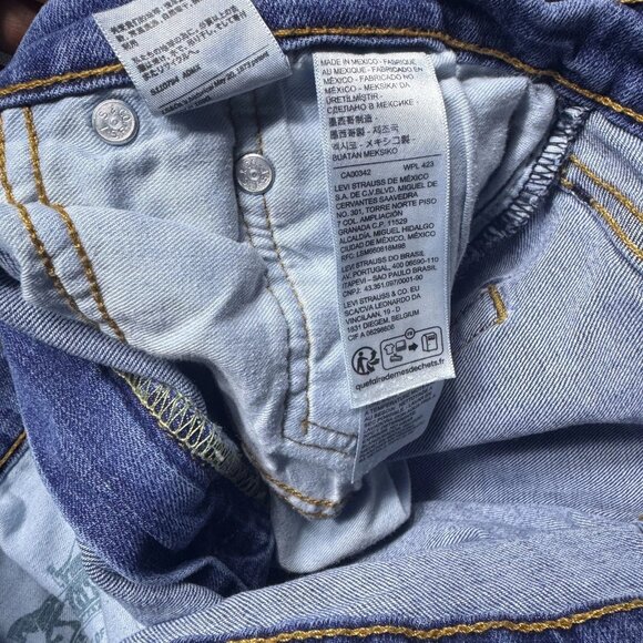 Levi's 559 Men's Straight Jeans Blue Denim Relaxed Fit 5-Pocket Design W35XL32 - Picture 15 of 16